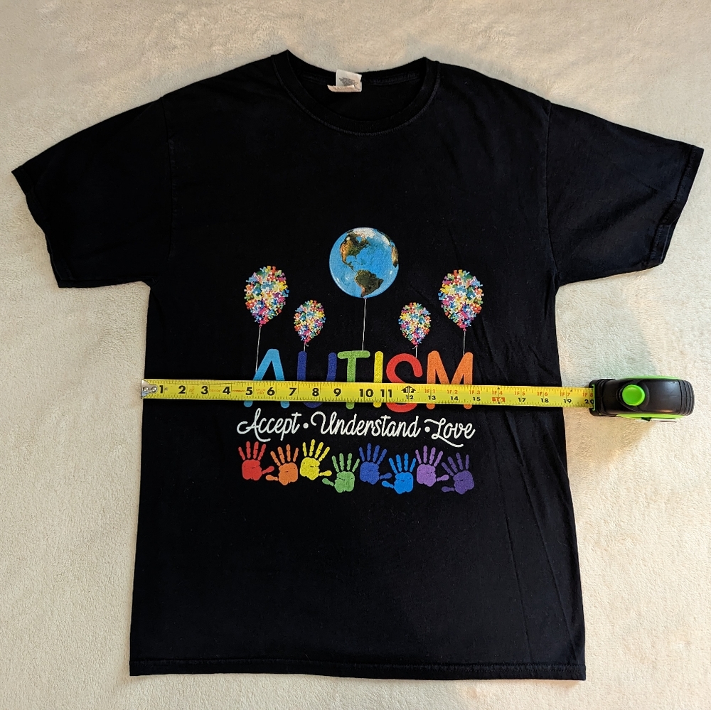 Unisex Autism Awareness T-Shirt, Fruit of the Loom- Size M - Picture 4 of 8